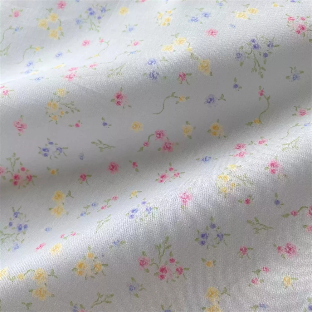 

Colorful Floral 40 Pts Pure Cotton Fabric Sweet Fabric Summer Children's Wear Tablecloth Quilt Cover Hairband Diy Sewing Fabric