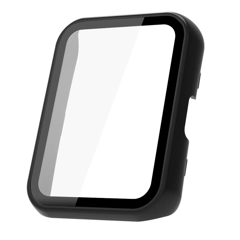 PC+Glass Watch Protective Case Hard Full Coverage PC Shell Anti Scratch and Rubbing Lightweight for Huawei watch fit2
