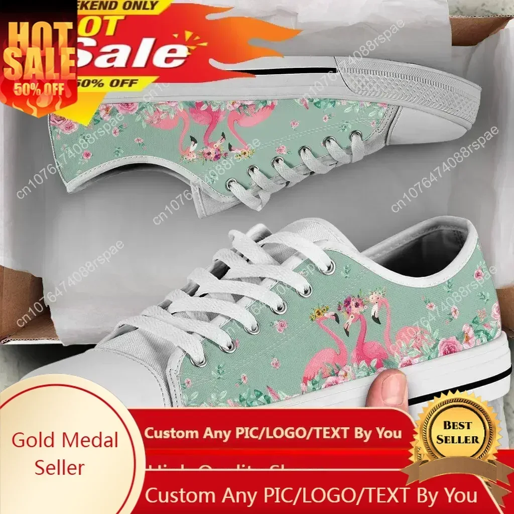 

Hot Flamingos Man Woman High Quality Lightweight Fashion Low Top Canvas Shoes Classic Sneakers Classic Canvas Shoes Board Shoes