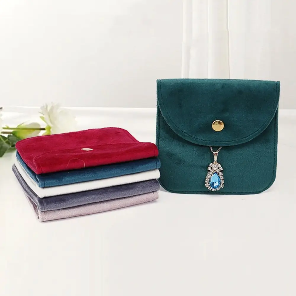 

5Pcs Velvet Jewelry Packing Bag Bracelet Earrings Large Capacity Jewelry Storage Case Rings Necklace Organizer