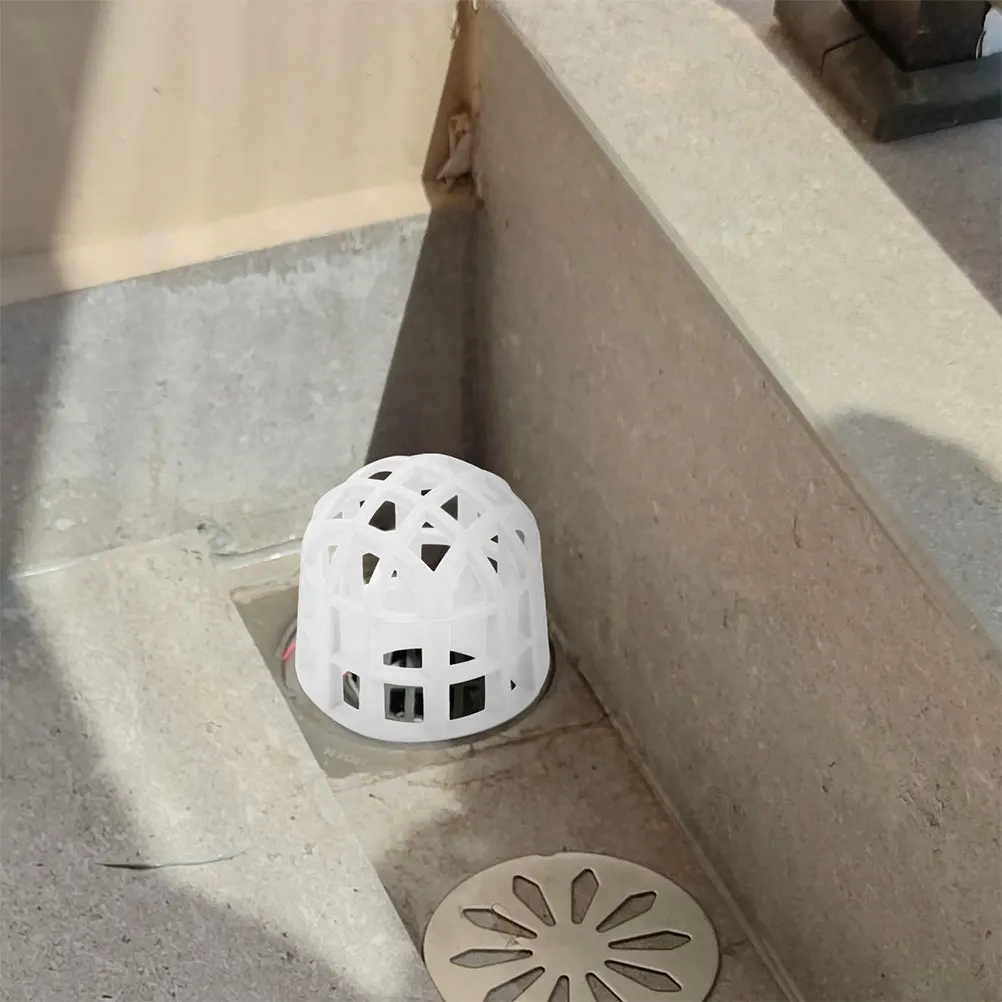 

2 PCS Rooftop Mesh Cover Floor Leakage Downspout Guard Gutter Covers Protection White Brush Leaf Rodent