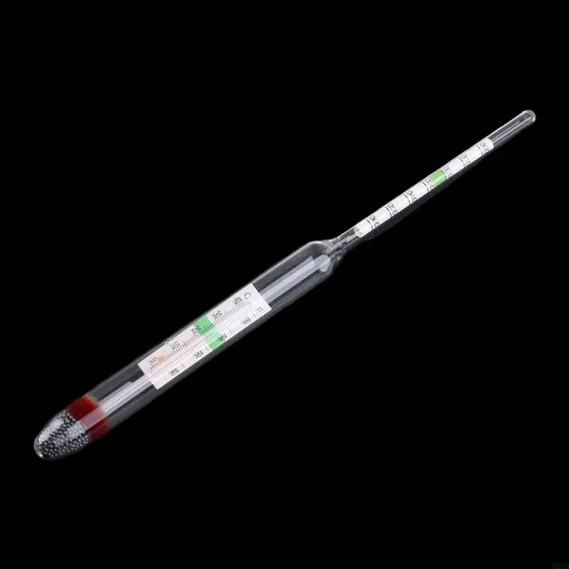 

Glass Saltwater Hydrometer 1.000-1.060 Thermometer 40-100℉ for Reef Coral N2UD