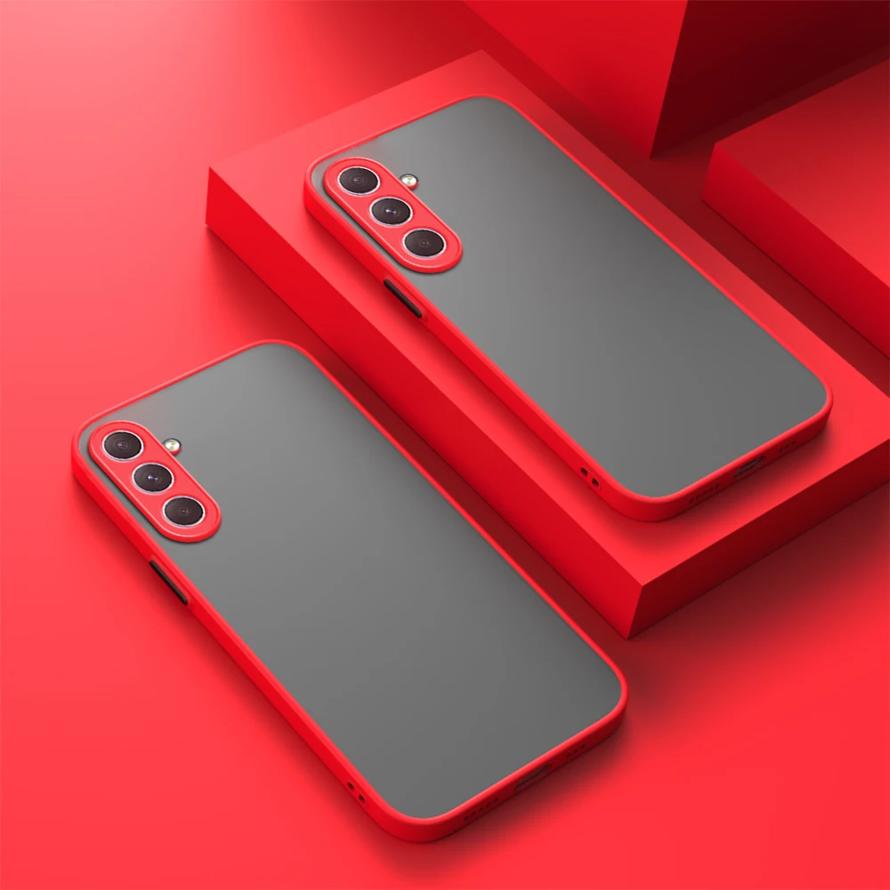 Für Samsung Galaxy S24 FE Hülle Samsung Galaxy S20 S21 S22 S23 S24 FE S25 Plus 25 Ultra 5G Cover Matte Armor Bumper Hülle – Detail 12