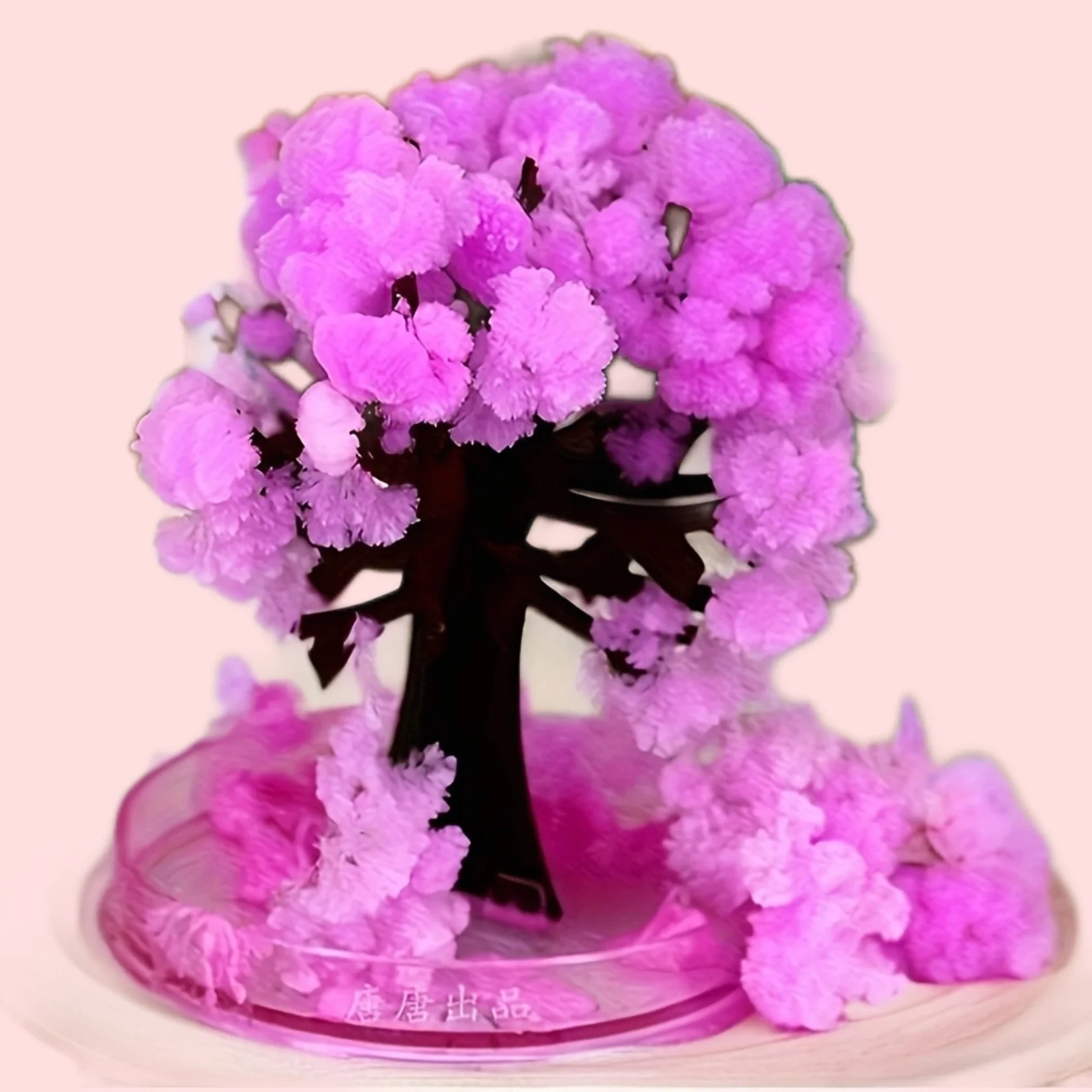 1 SET 2024 Magical Paper Sakura Crystal Trees Magic Growing Tree Japan Desktop Cherry Blossom Stress Relief Toys Novelty Funny