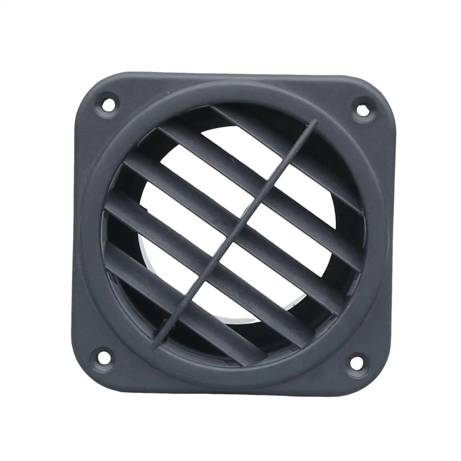 Warm Air Vent Outlet Heat Resistant Heater Ducting Air Vent Rotating Black for