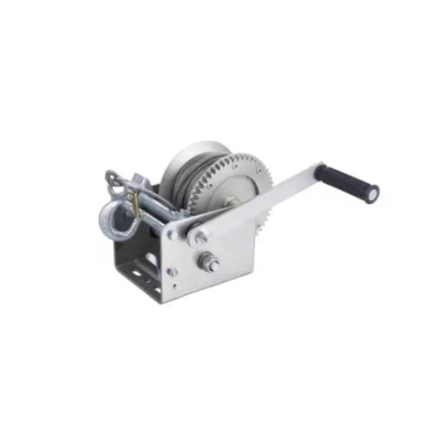 3500 LBS Mini Hand Winch With Wire Rope For Boat And Vehicle Durable Portable Manual Winch