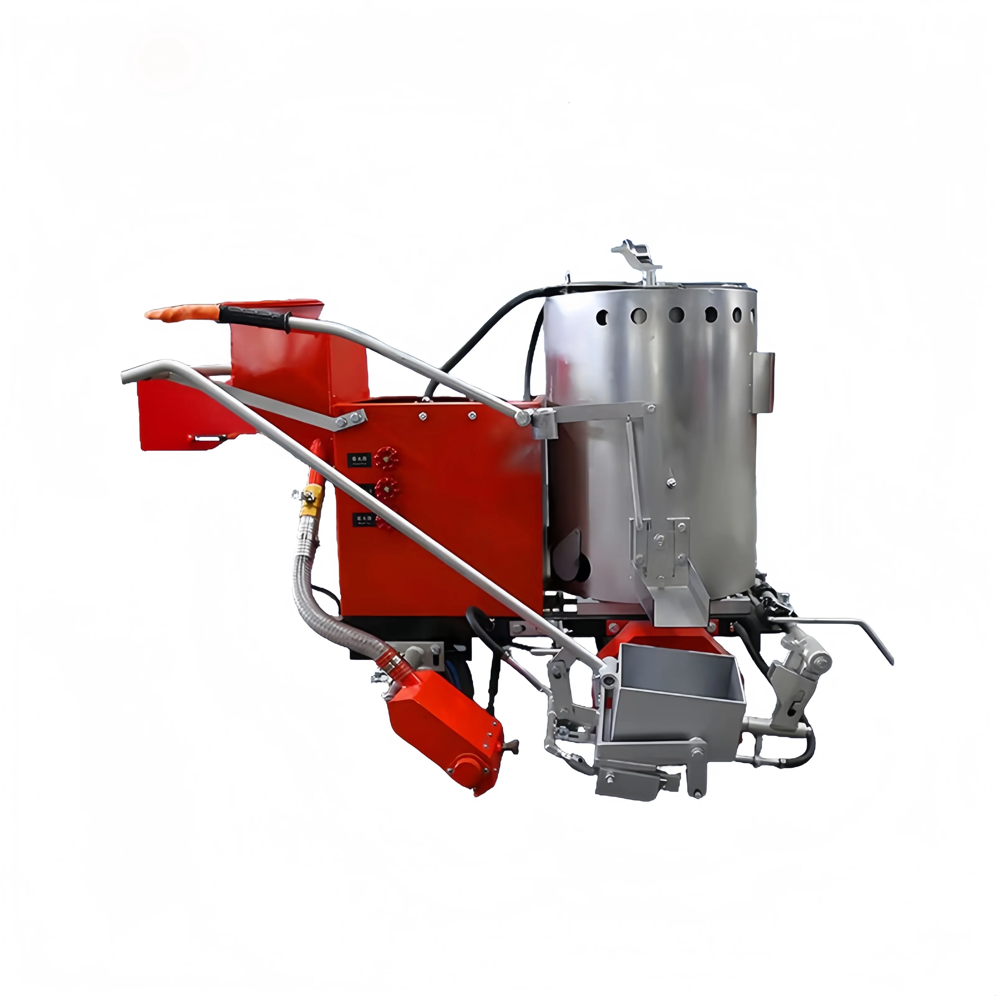 High Quality Yellow Small Thermoplastic Road Marking Coating Machine With Motor 3 Years Warranty Low Maintenance Cost