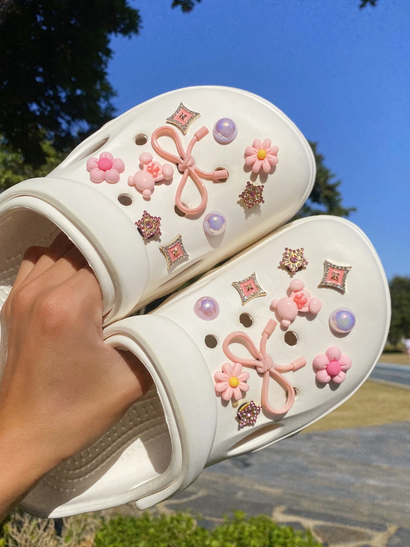 20 قطعة من أحذية القوس التيدي بير لإكسسوارات الديكور DIY، نمط أحذية شخصي مثير للاهتمام ومتعدد الوظائف #6