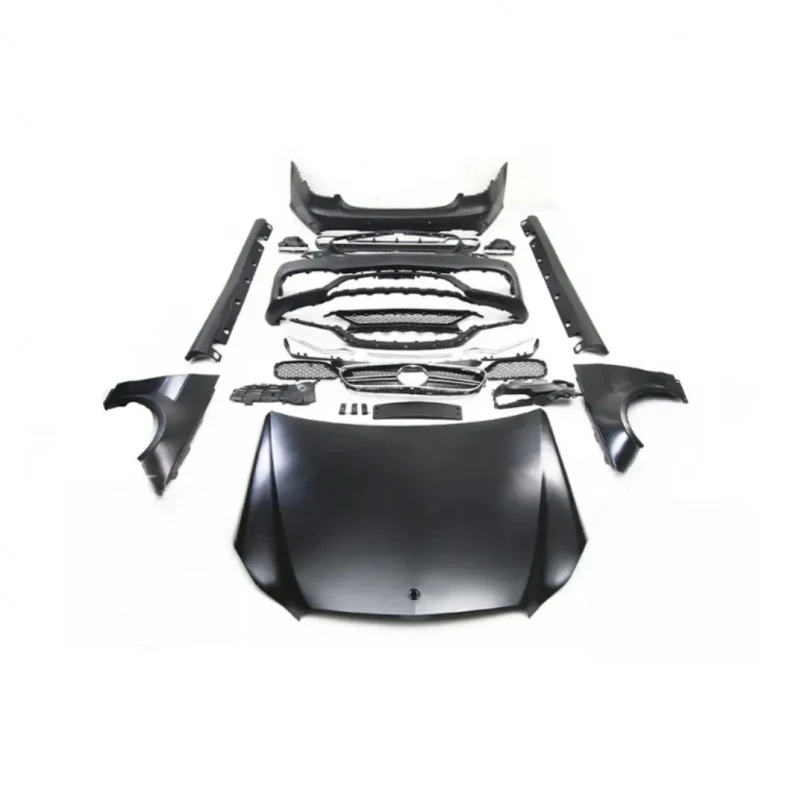 

Hot selling Car Body Kit Front Rear Bumper Grille 2010-2013 to 2014 Old to New Headlamp Headlights