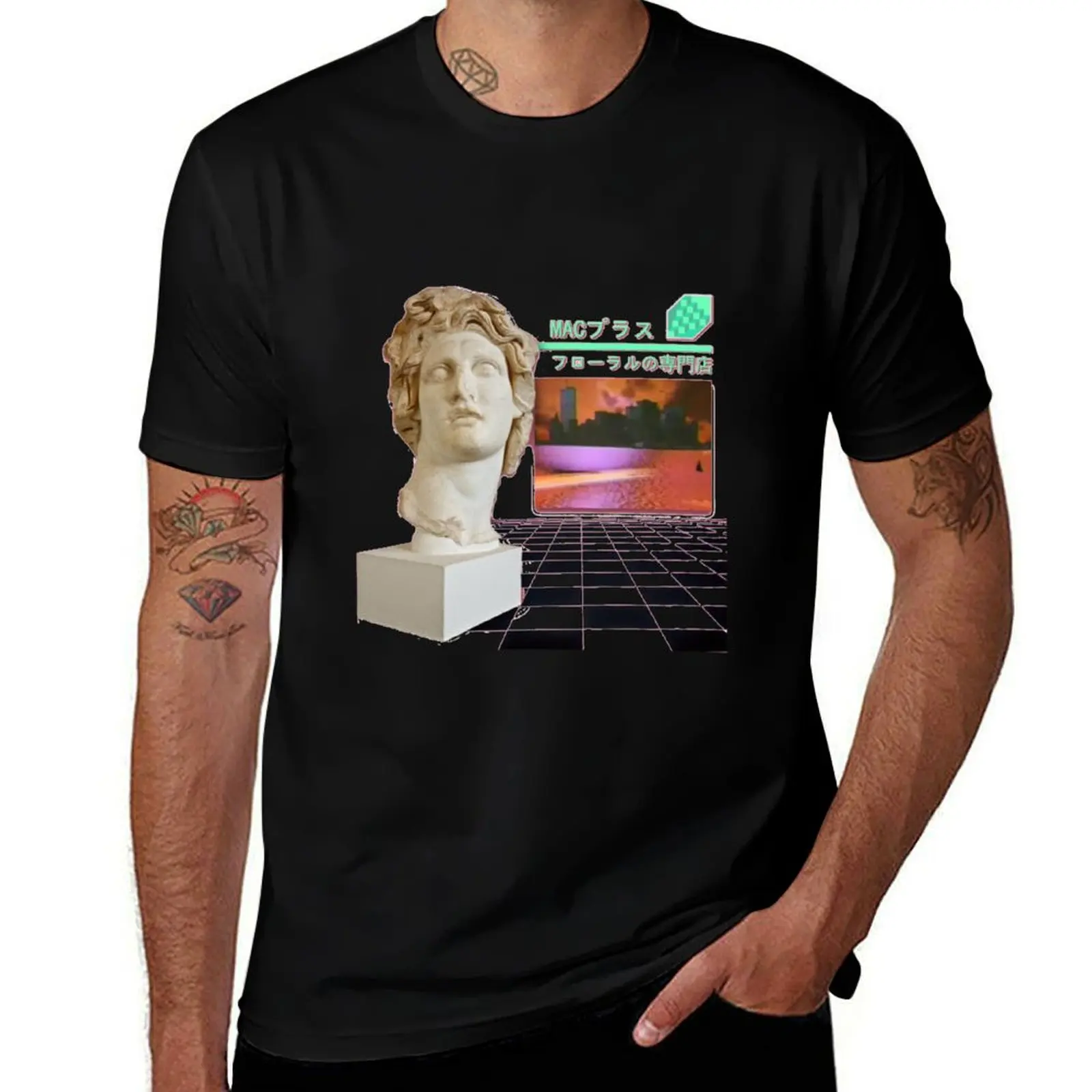 

Macintosh Plus Floral Shoppe T-Shirt luxury designer Blouse summer shirt sweat shirts, men