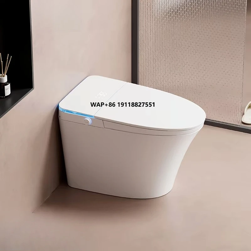 

Intelligent One-Piece Ceramic Floor Mounted Concealed Tank Dual-Flush P-Trap S-Trap Drainage Included CUPC Smart Toilet