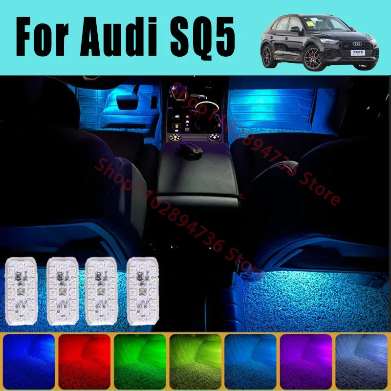 

RGB Footwell Lights Luggage Compartment Car Led HD Seat Lamp For Audi SQ5 Car LED Atmosphere Decorative Lamp