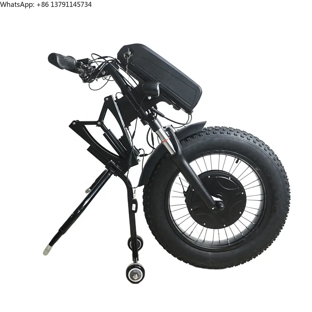 40kmh Speed 20inch 48v 1200w Motor Electric Handcycle Wheelchair Attachment For Manual Wheelchair
