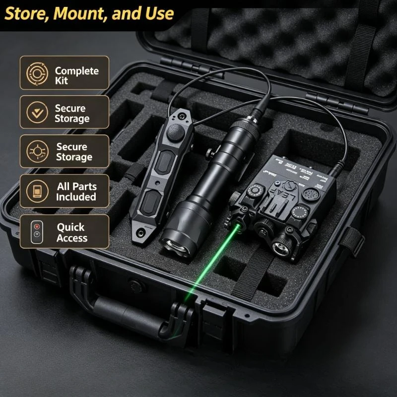 M600 White Scout Lamp Matches Dbal-A2 Peq15 Red Green Ir Laser Unit With Standard 20Mm Hobby Model Rail