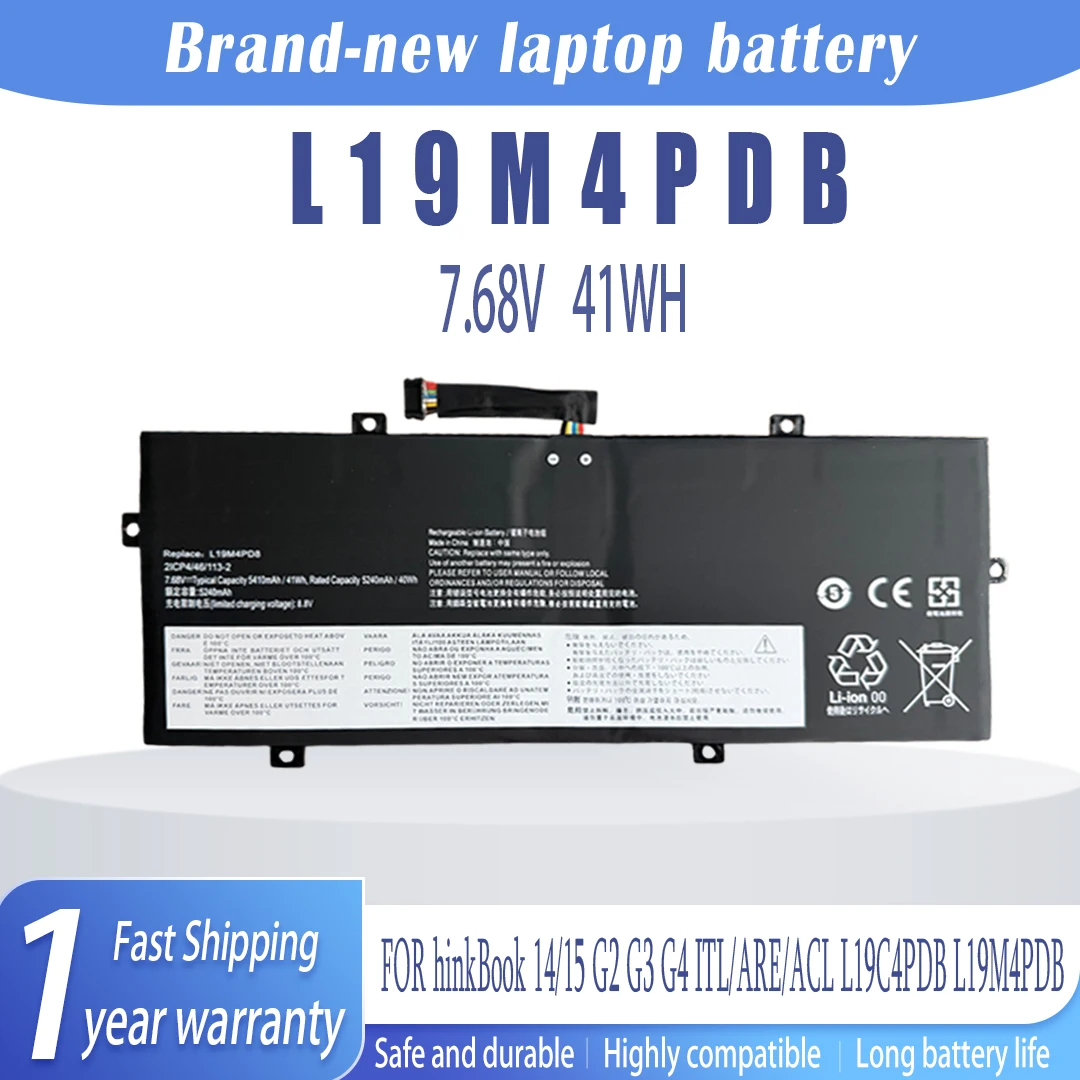 New for Lenovo ThinkBook14/15 G2 ITL/ARE Wei 6-15 L19C4PDB L19M4PDB notebook battery