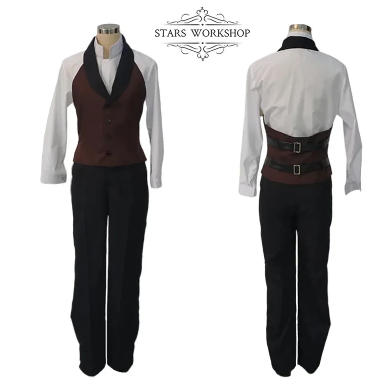 qq681Anime Black Butler Death Shinigami Grell Sutcliff disfraces Cosplay mujeres hombres gabardina roja abrigo largo chaqueta Halloween carnaval