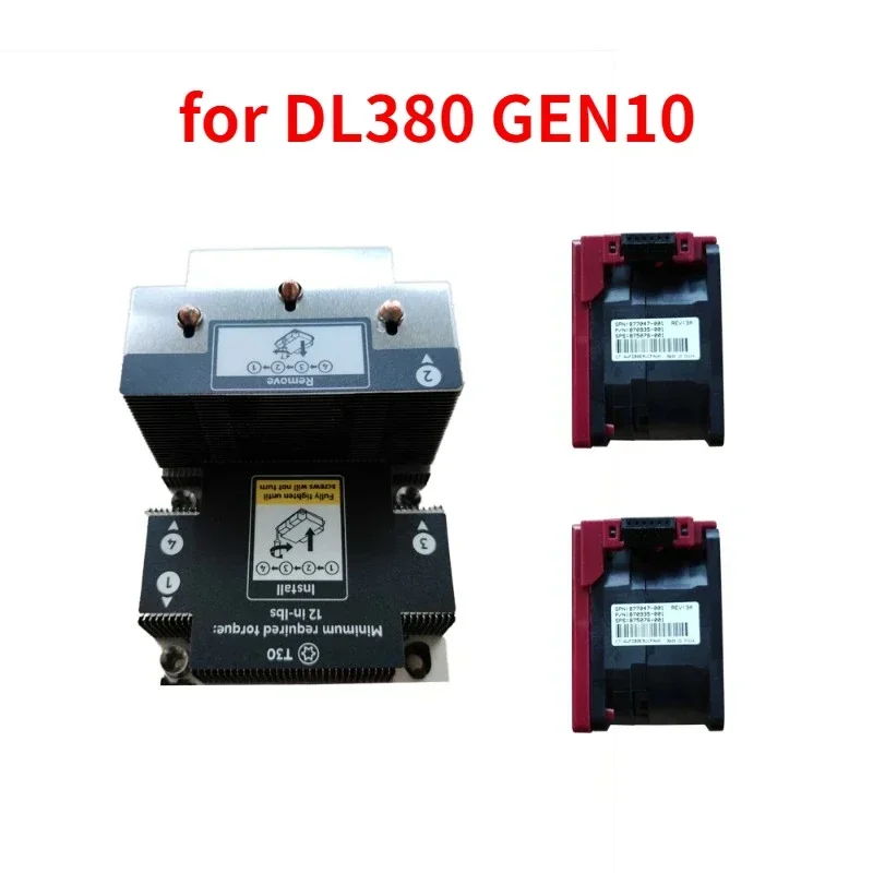 

Heatsink with 2 Fans for DL380 G10 Gen10 875071/839275/873594-001 Cooling Fan 877047/870935/875076-001