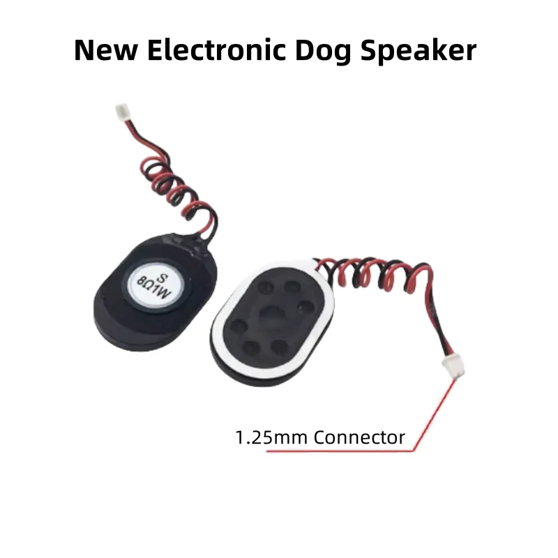 New Electronic Dog Small Speaker, 1.5W 8Ω / 1W 8Ω, with 1.25mm Plug, 2030 Small Speaker