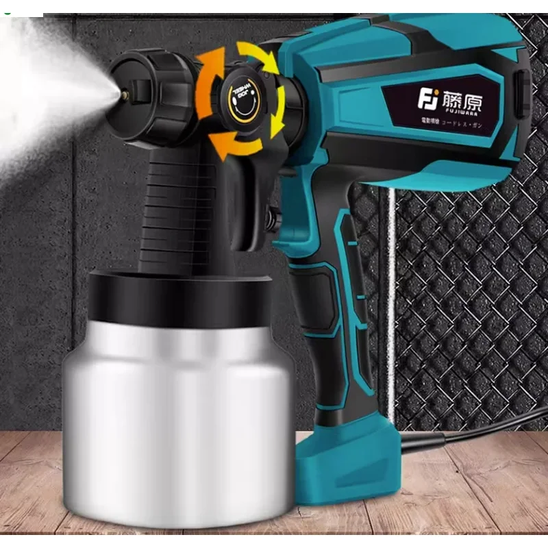 Pistola a spruzzo elettrica senza fili da 1000 ml Disinfezione domestica Sterilizzazione Spruzzatore di vernice portatile