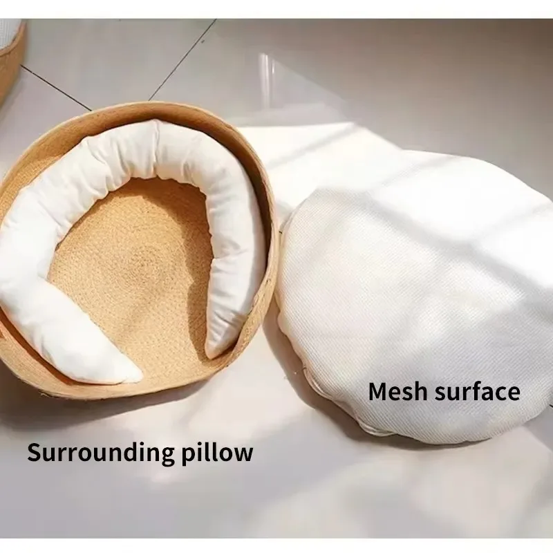 Modern Classic Handmade Natural Rattan Dog Sofa Bed Premium Pet Bed