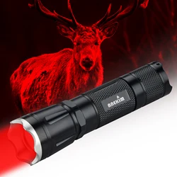 ANEKIM Zoom LED Red Torch X Series, 400M Long Distance for 18650 USB Rechargeable Kit Tactical Hunting Flashlight