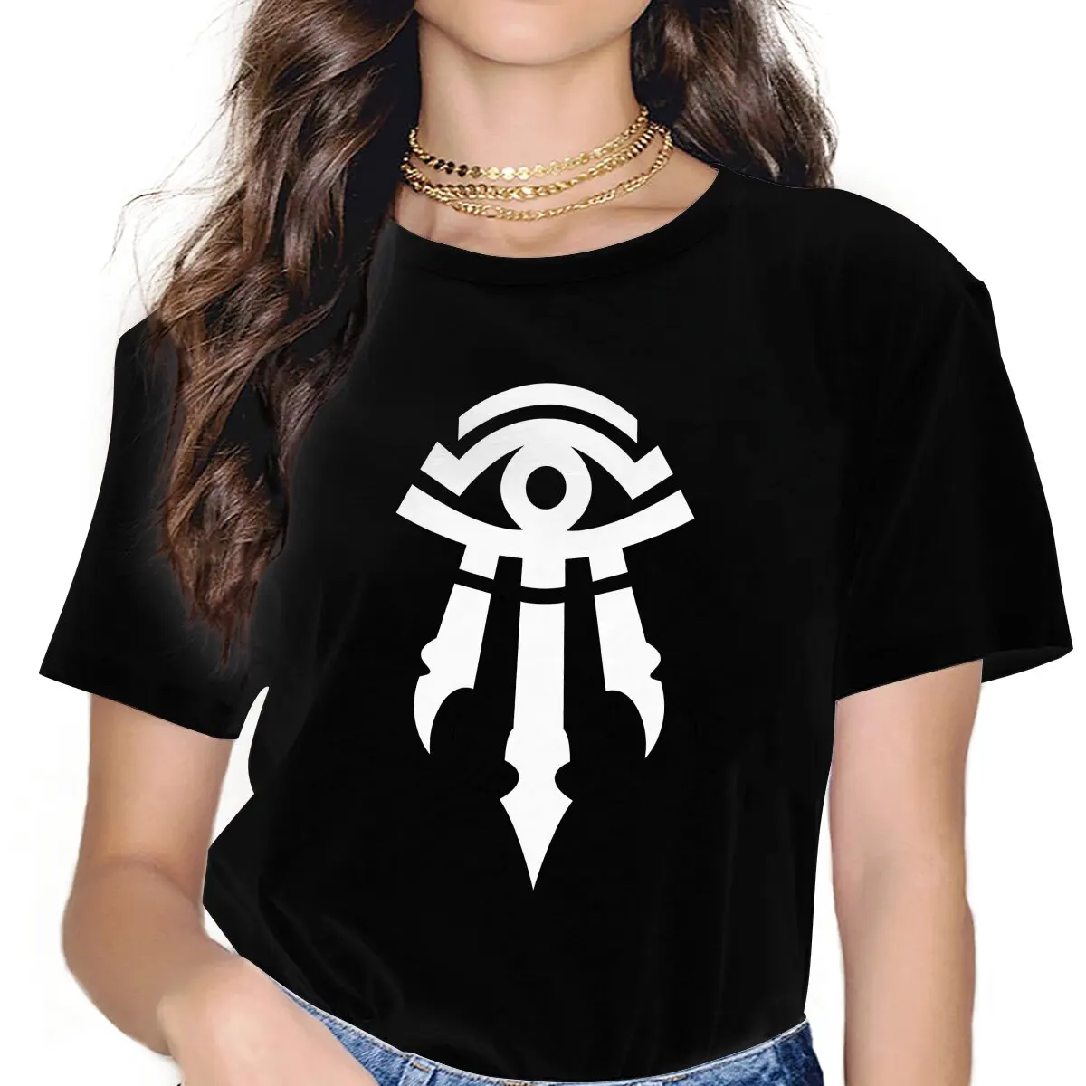 Kirin Tor Emblem Women's T Shirt World of Warcraft Vintage Tee Shirt Short Sleeve Round Neck T-Shirt Gift Idea Clothing