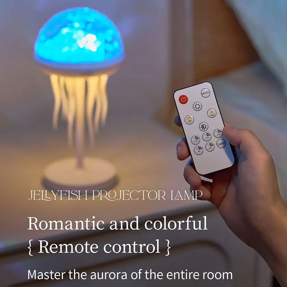 جهاز عرض المحيط قنديل البحر اثنين في واحد وإضاءة ليلية مع جهاز تحكم عن بعد، مصباح طاولة، مصباح ليلي مصباح بروجيكتور قنديل البحر