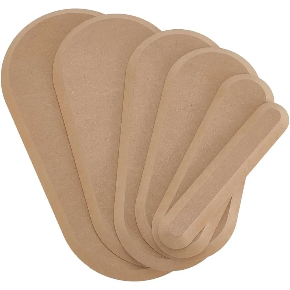 

6 Sizes Pottery Molds Wooden Clay Molds Drape Mold for Handbuilding Ceramic Mold Oval Pottery Forms Clay Drying Board