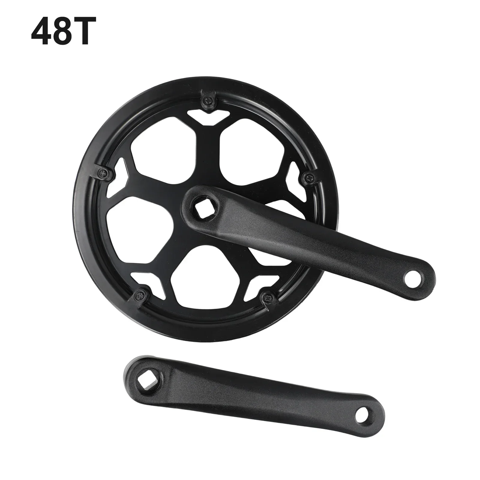 CrankArm Set Bike Crankset Road Bike Fixie Bikes MTBbikes 48 Black For Square Hole Good Compatibility High-quality 40