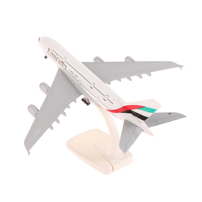 20cm 1:400 Aircraft Model Emirates Airbus A380 Metal Replica Alloy Material Aviation Simulation Children Boy Gift