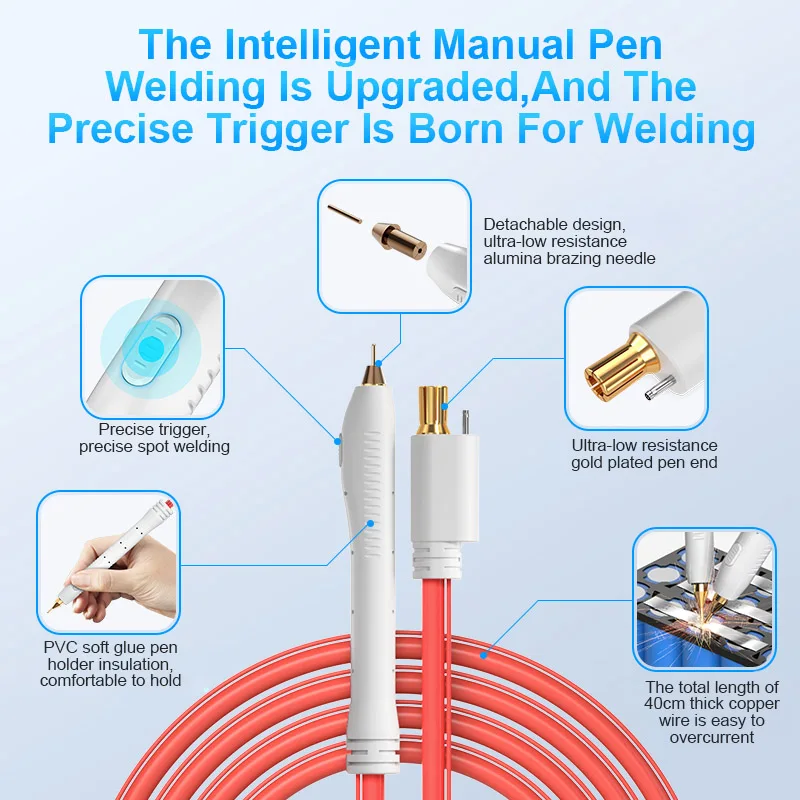 iFire MF2 Portable Spot Welder For Transplanted Cell Battery Assembly Metal Welding Double Pulse Welding Repair Tools