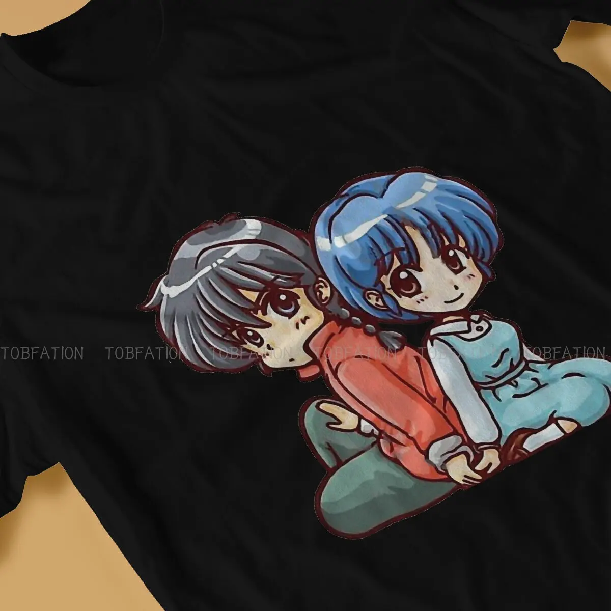 Ranma12 Amine Chibi Akane Tshirt Classic Alternative Men's Blouses Tops Oversized Cotton Crewneck T Shirt