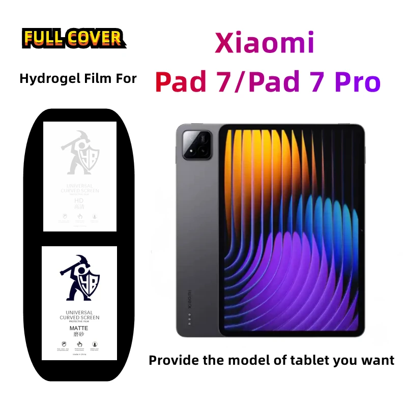 2 pièces mat comprimés Hydrogel Film pour Xiaomi Pad 7 Pro HD protecteur d'écran pour Xiaomi Pad 7/7Pro Anti espion mat Film de protection