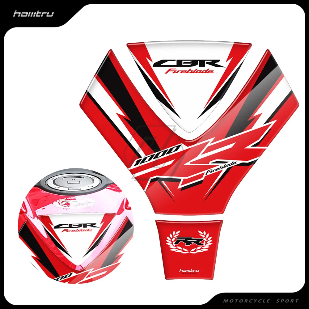 

3D защитный чехол для бензобака мотоцикла для Honda CBR1000RR Fireblade 2017 2018 2019-нестандартное защитное украшение