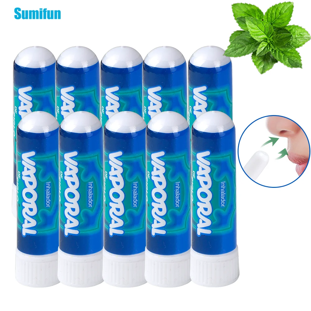 2/3/10Pcs Cooling Mint Nasal Inhaler Rhinitis Cool Cream Anti-Drowsy Essential Oils Nose Headache Congestion Relief Ointment