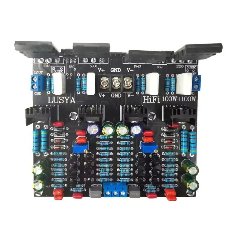 2 sc5200 + 2 sa1943 DC 20-90V 200W podwójna 100W płyta wzmacniacz Audio hi-fi Stereo