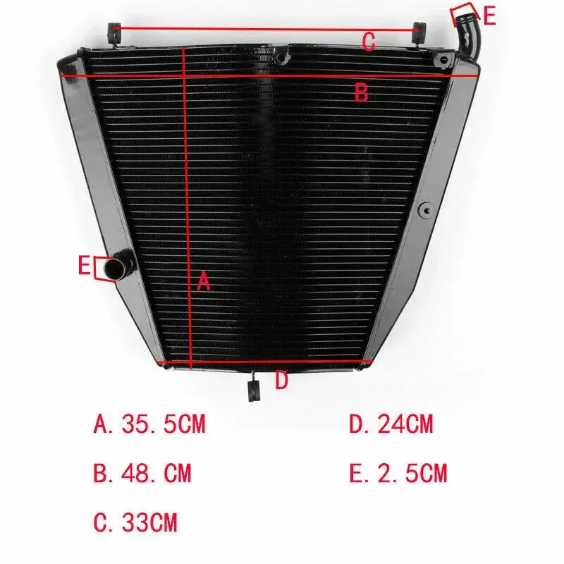 Motorcycle Accessory Part High Quality Cooler Radiator Cooling Replacement For Honda CBR1000RR CBR1000 RR 2006 2007 - Image 2