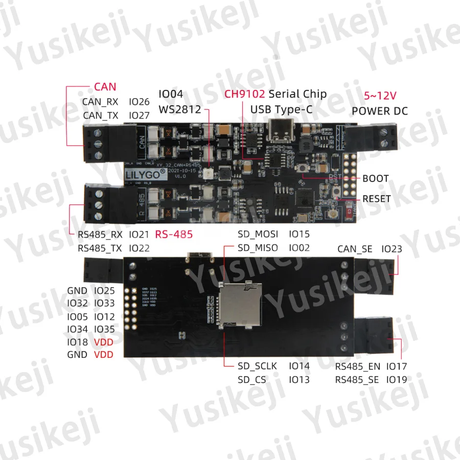 ليليجو ® TTGO T-CAN485 ESP32 Kan RS-485 Ondersteunt Tf بطاقة واي فاي بلوتوث Iot Ingenieur وحدة التحكم مجلس التنمية #3