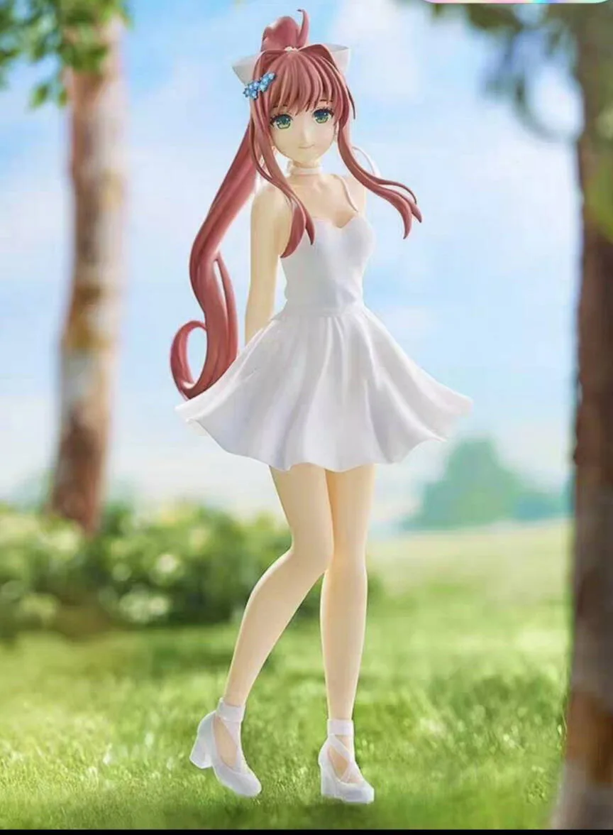 

17 см самая низкая цена, японская оригинальная аниме-фигурка, платье Моники, фигурка, коллекционная модель, игрушки для мальчиков