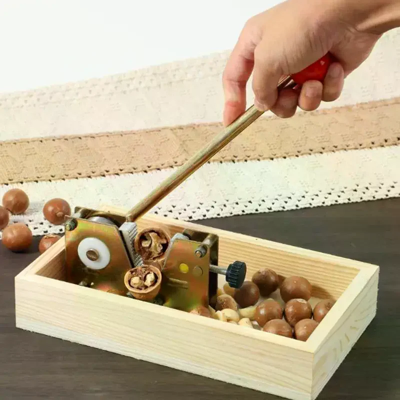 Nut Opener Fresh Macadamia Walnut Cracking Tool Hawaiian Sheller Nut Fruit Opener Device Macadamia