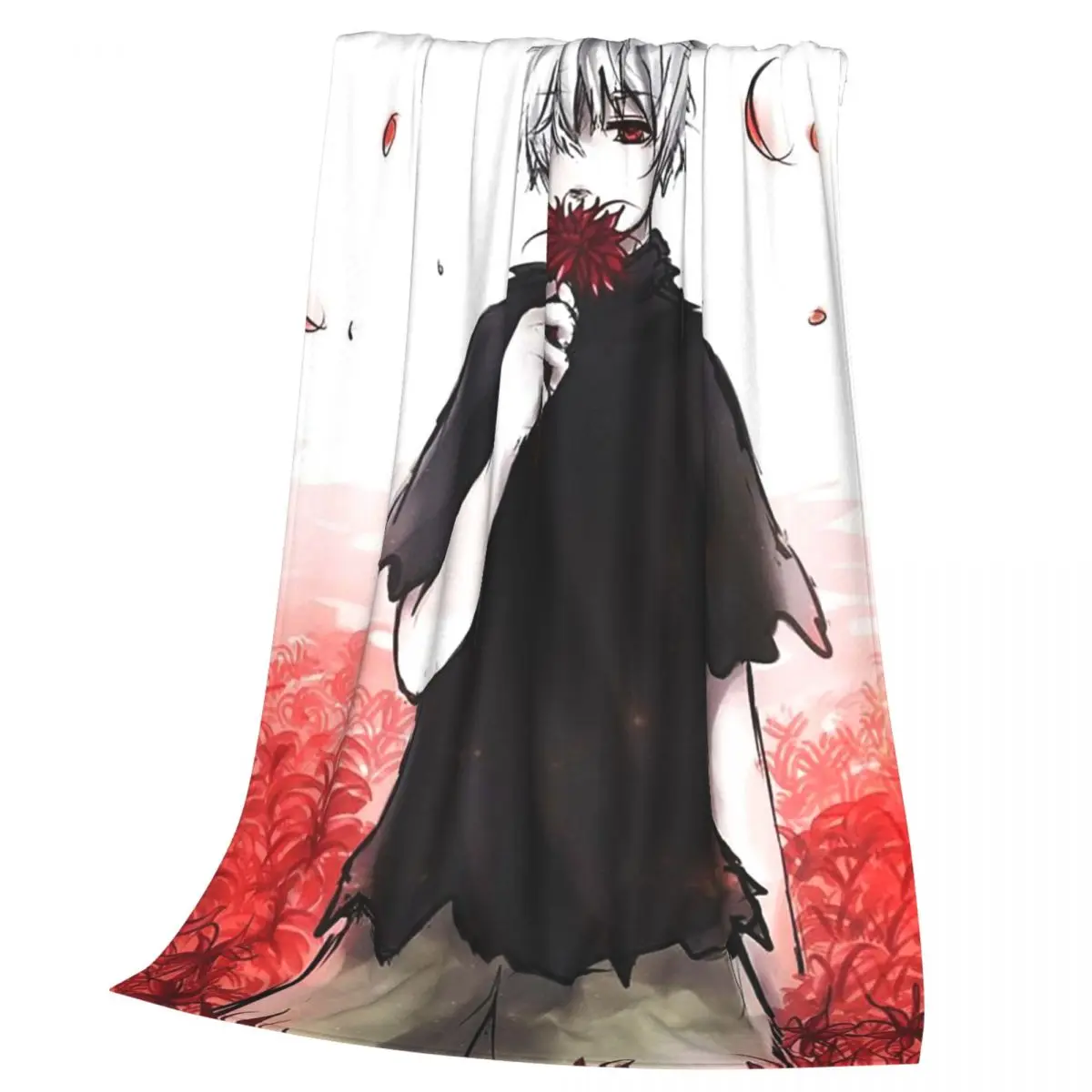 Tokyo Ghoul Anime Blankets Soft Warm Flannel Throw Blanket Cover for Bed Living room Picnic Travel Home Couch