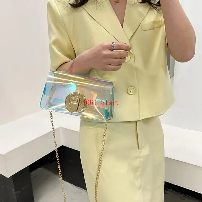

Fashion Sling Bag PVC Transparent Shoulder Bag Crossbody Bags Cell Phone Summer Beach Purse for Women