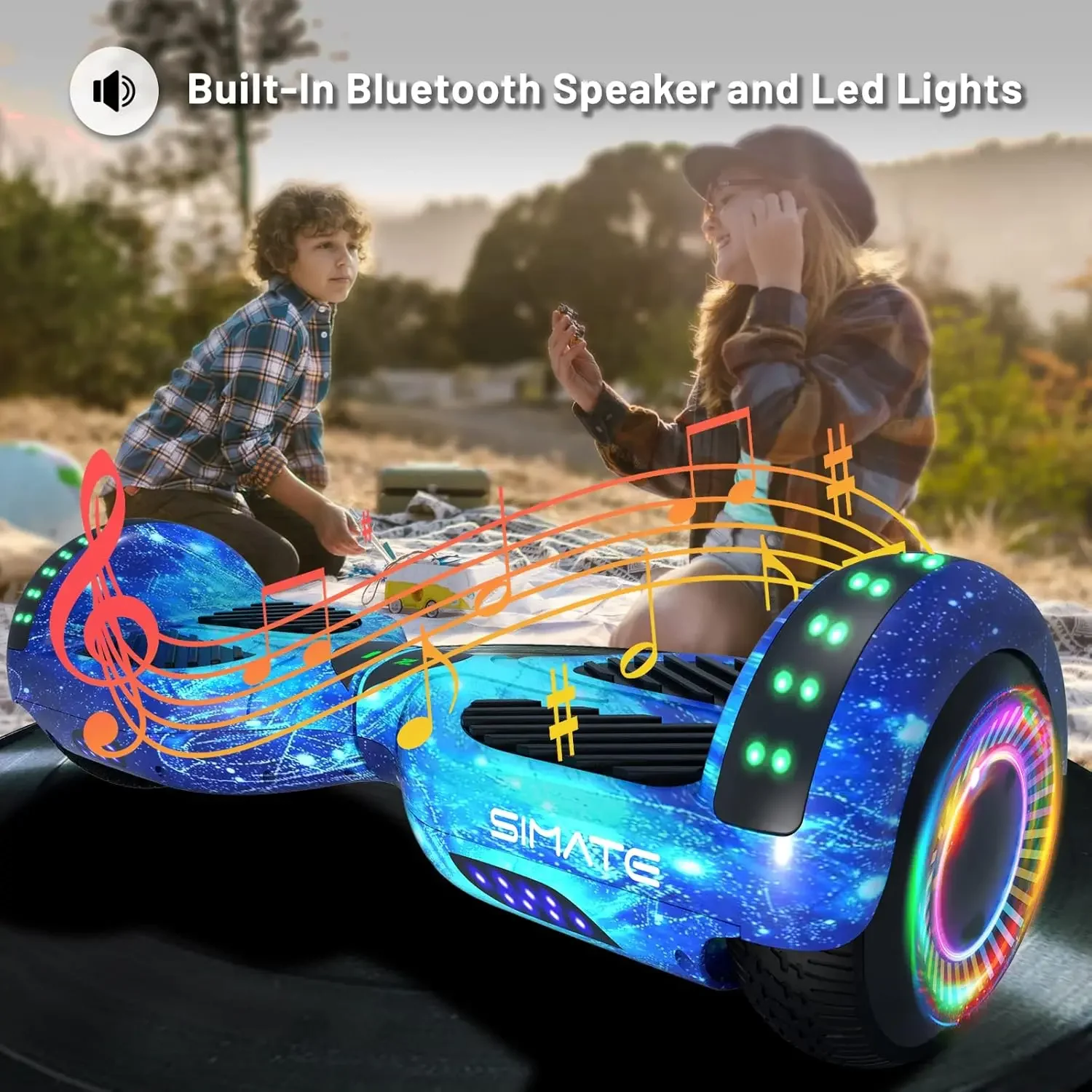 , Bluetooth & Corlorful LED Lights, Gifts for Kids & Adults  Girls & Boys, for All Ages