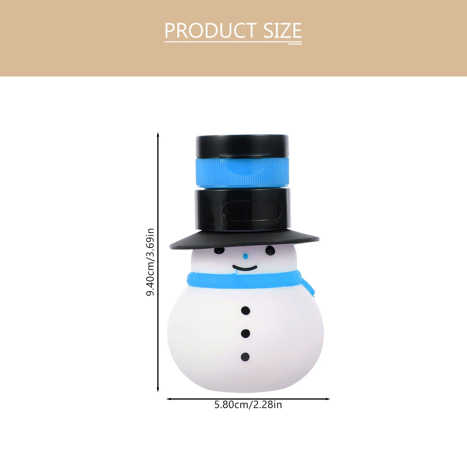 زجاجة سفر من السيليكون لعيد الميلاد على شكل رجل ثلج قابلة لإعادة الملء، شامبو مانع للتسرب، حاويات سفر مدمجة لمستلزمات التجميل