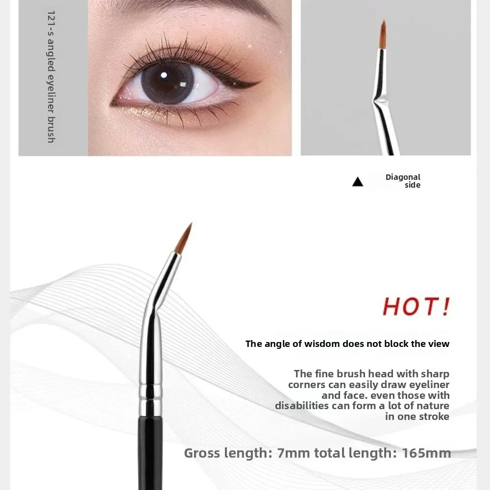 120 °   Brosse à cils festonnée à Angle pliant, brosse en éventail pour Mascara naturel, brosse à cils en forme d'éventail, outils de maquillage pour les yeux