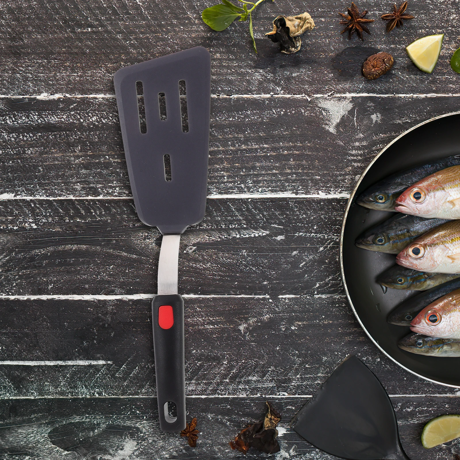 

3pcs Silicone Cooking Set Non-Stick Heat Resistant Frying For Kitchen Wok Portable Large Pot Spatula Household Multi-Function
