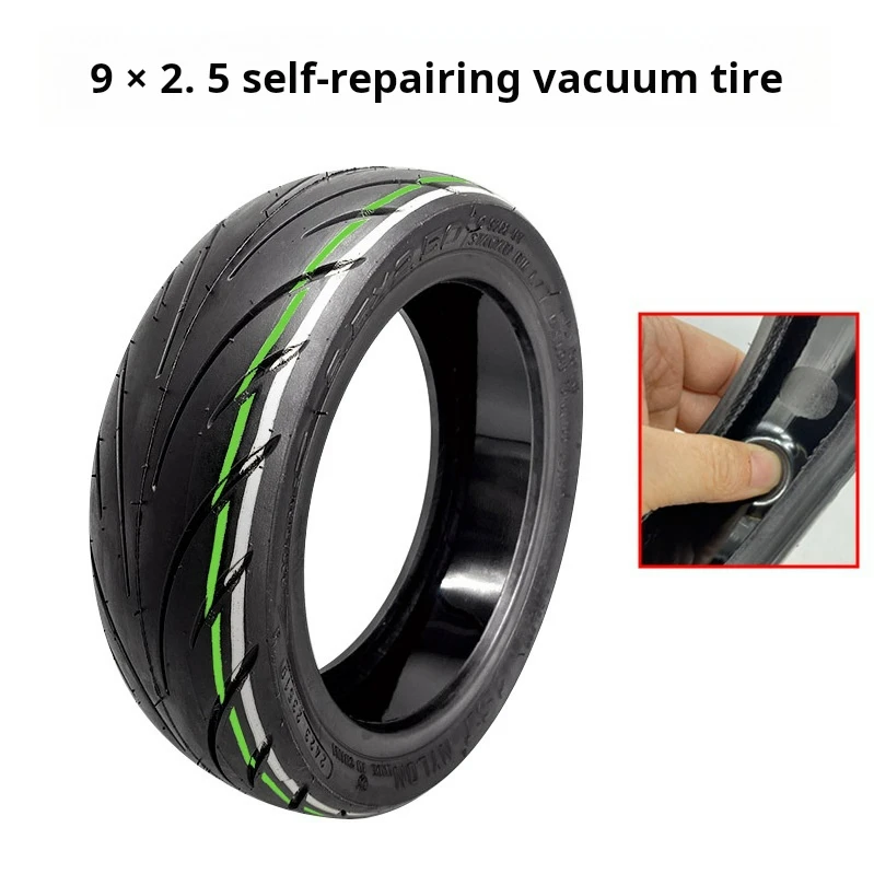 Kickscooter Parts 9.5x2.50 Tubeless Tire with glue for NIU KQi 3 Pro Electric Scooter 9.5*2.50 Repairing Vacuum Tire