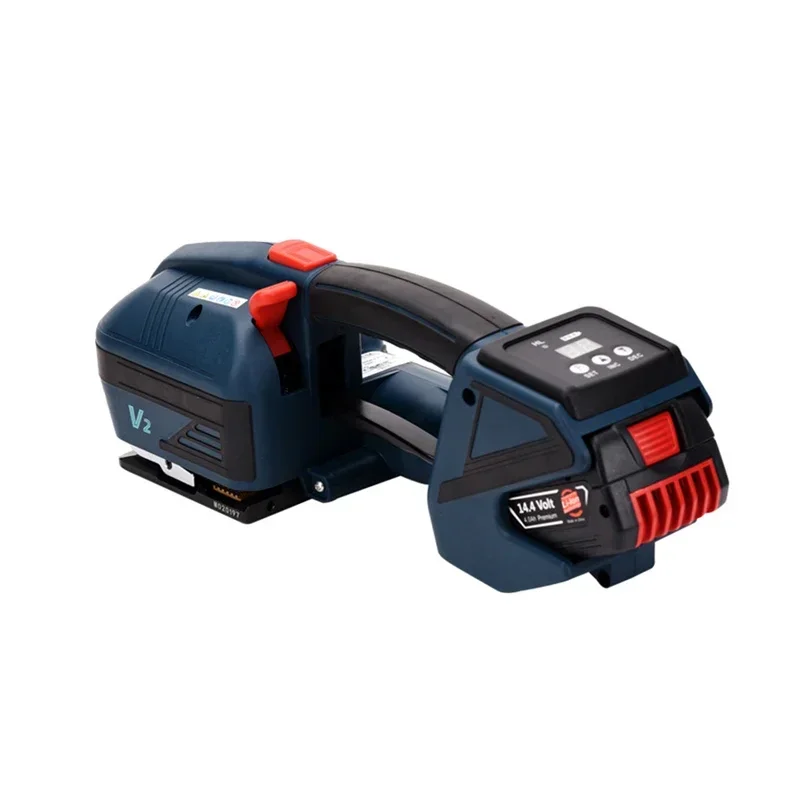 Hot sales Portable V2 Electric Strapping Machine 3200N Battery Powered Automatic Banding Package Tool For 13-16mm PET Belt 5
