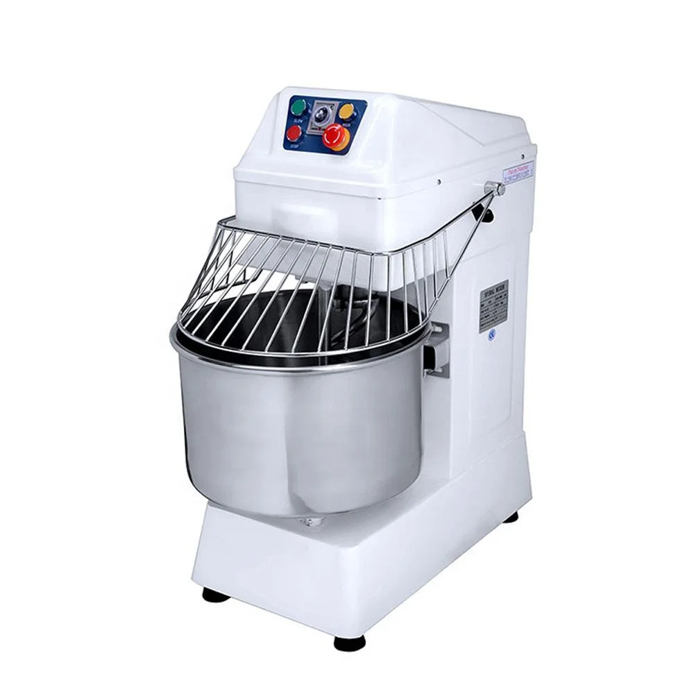 Industrial Professional Spiral Dough Mixer Food Grade Stainless Steel Digital Control Adjustable Speed For Bakery Flour Mill Use