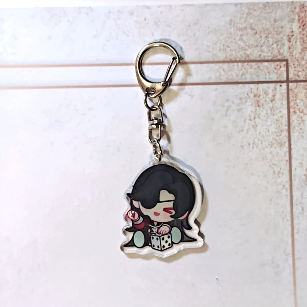 Cartoon Q-version Acrylic Keychain Anime Tian Guan Ci Fu Peripheral Xie Lian Hua Cheng Character Backpack Pendant Fans Gift